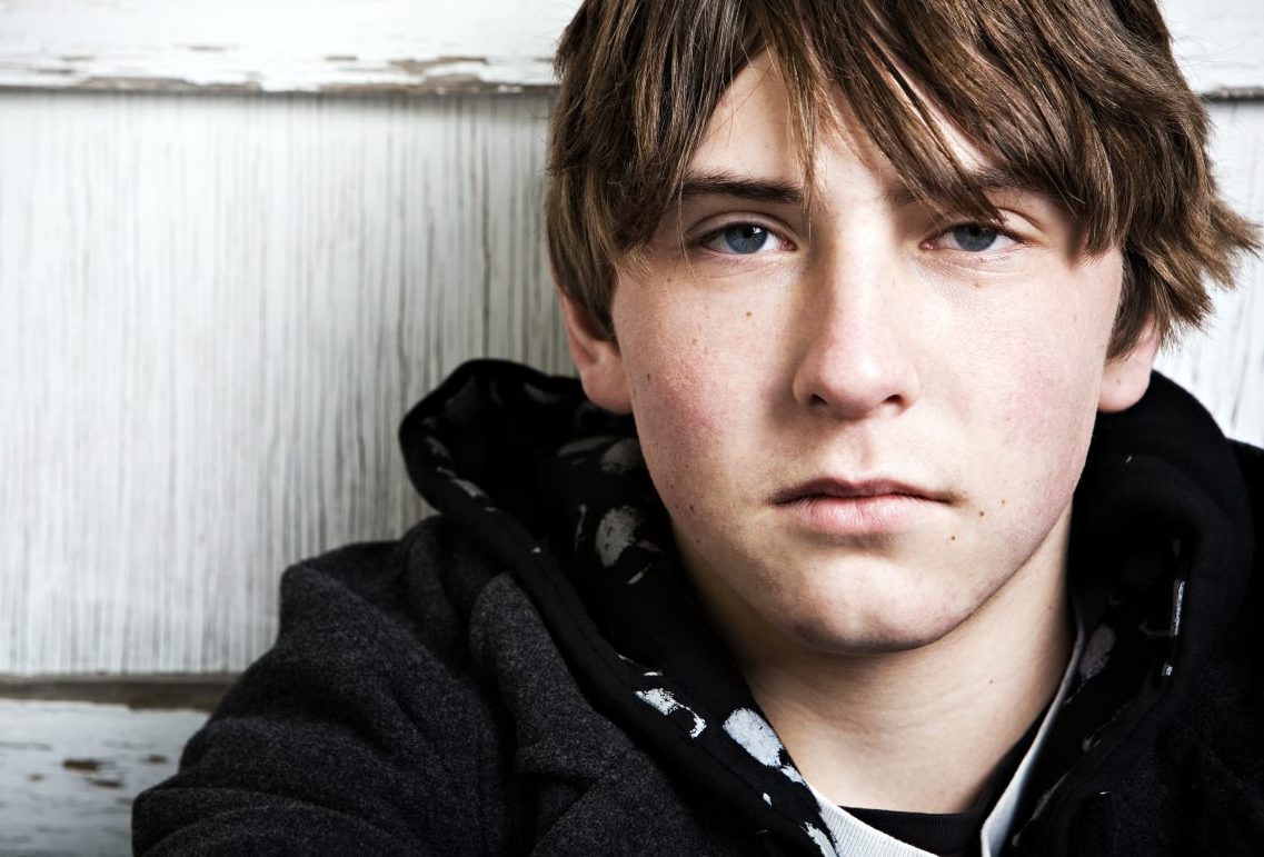 Teenage boy with autism